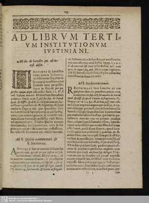 Ad Librum Tertium Institutionum Iustiniani