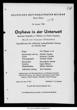 Orpheus in der Unterwelt