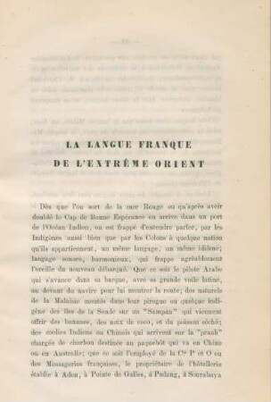 La langue franque de l'Extrême Orient