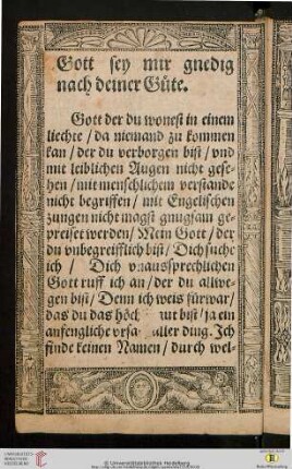 Gott sey mir gnedig nach deiner Güte (Ps 51,3)