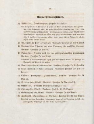 16-17, Universitätsinstitute