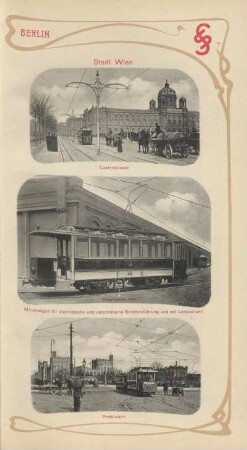 Stadt Wien. Lastenstrasse ; Motorwagen für oberirdische und unterirdische Stromzuführung und mit Lenkachsen ; Praterstern