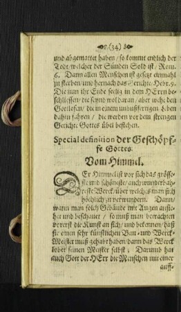 Special defintion der Geschöpfe Gottes.