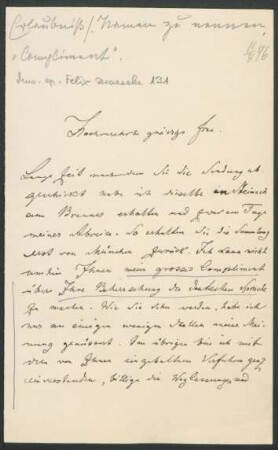 Brief an Marie von Bülow : 11.08.1896
