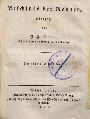 Aeschines der Redner, 2