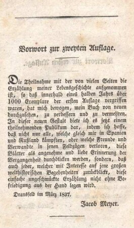 Vorwort zur zweyten Auflage.