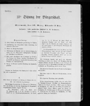 10te Sitzung