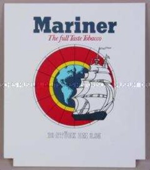 Werbeschild für "Mariner"-Zigaretten
