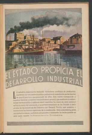 El estado propicia desarrollo industrial