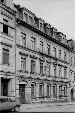 Dresden-Neustadt, Schönfelder Straße 13. Wohnhaus (um 1885). Straßenansicht