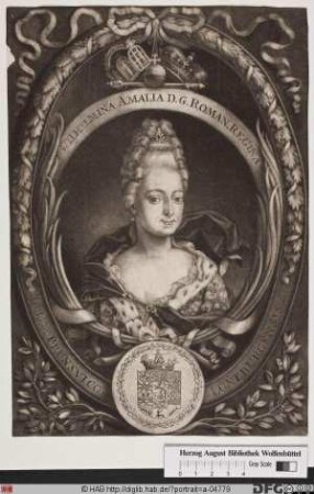 Bildnis Wilhelmine Amalie, römisch-deutsche Kaiserin, geb. Prinzessin von Braunschweig-Hannover
