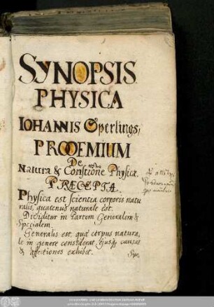Synopsis Physica