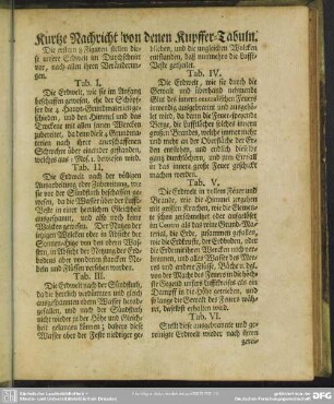 Kurtze Nachricht von denen Kupffer-Tabuln