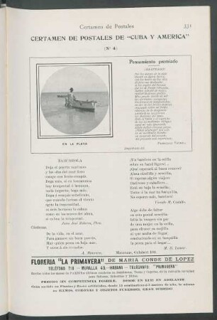Certamen de postales de "Cuba y América." : (N°. 4)