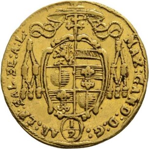 Münze, 1/2 Dukat, 1686