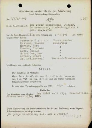 Weinschenk, Josef
