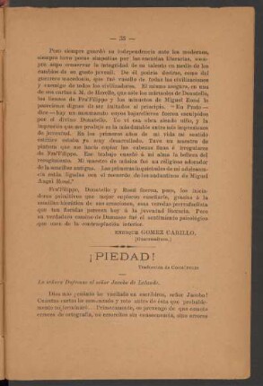 ¡Piedad! : La señora Dufresne al señor Jacobo de Lalande.