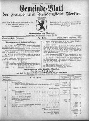 1900,49: No. 49, 9. Dezember 1900