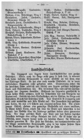 Landschaftliches.