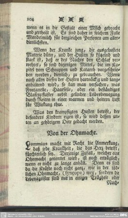 Von der Ohnmacht