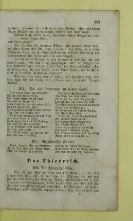 Das Thierreich