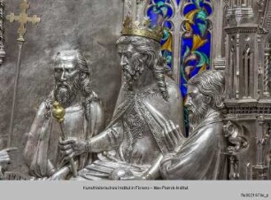 Silberaltar: Johannes der Täufer predigt vor Herodes