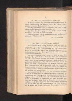 29. Das kunsthistorische Seminar.