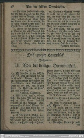 Das zweyte Hauptstück