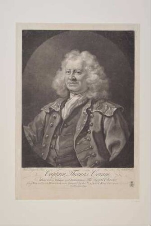 Bildnis Coram, Thomas (1668-1751), Kapitän und Geschäftsmann, Gründer des ersten Londoner Findelhauses