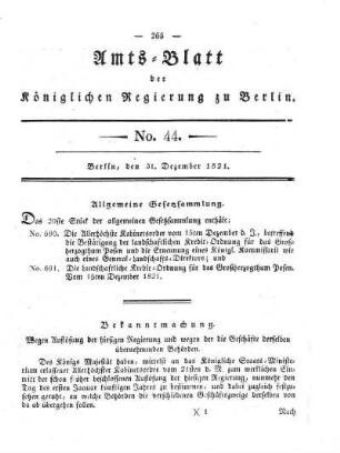 No 44, 31. Dezember 1821