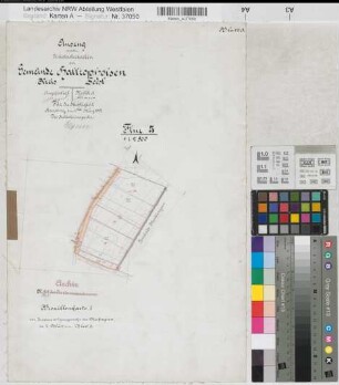 Meckingsen (Soest), Zusammenlegung Meckingsen, Bl.3 Brouillonkarte I Hattropholsen Flur 5