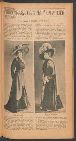 Tendencias y detalles de la moda : Para la niña y la mujer