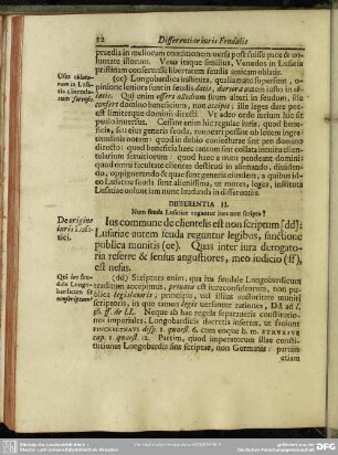 Differentia II. Num feuda Lusatiae rogantur iure non scripto?