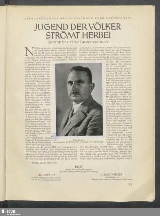 Jugend Der Völker Strömt Herbei