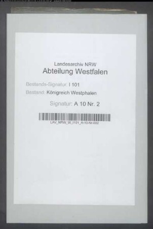 Untersuchungsrichter (juges instructeurs), Distrikt Höxter