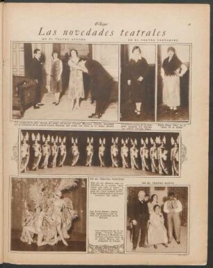 Las novedades teatrales