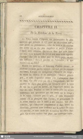 Chapitre II. De la Rondeur de la Terre