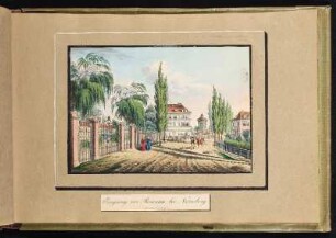 Eingang zur Rosenau bei Nürnberg. - Rosenau, Nürnberg; Spittlertor, Nürnberg