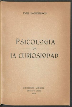 Psicología de la curiosidad