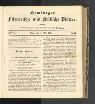 Nummer 35. Mittwoch, den 20. März