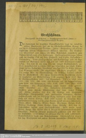Großschönau
