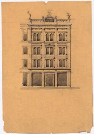 Kaufhaus Erich Jordan, Markgrafenstraße 102-107, Berlin-Kreuzberg Umbau und Erweiterung: Markgrafenstraße 102: Ansicht