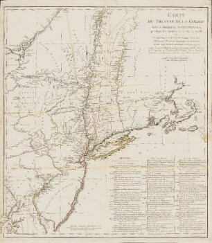 Karte 46: Carte Du Théatre De La Guerre Dans L'Amérique Septentrionale, pendant les Années 1775, 76, 77, et 78