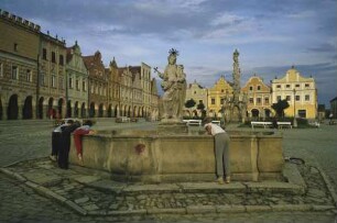 Brunnen mit der Statue der heiligen Margareta