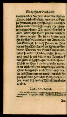 Das LXV. Capitel.