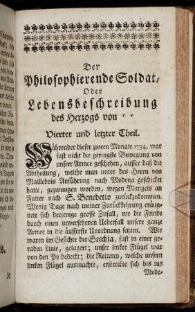 Vierter und letzter Theil.
