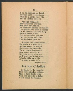 Pá los criollos