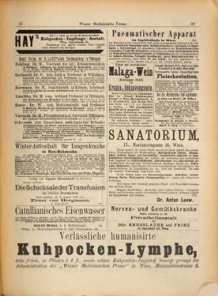 Wiener medizinische Presse : Organ für praktische Ärzte. 25. 1884