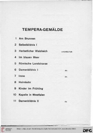 Tempera-Gemälde