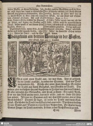 [Evangelium und Epistel am dritten Sontage in der Fasten, oder Oculi]